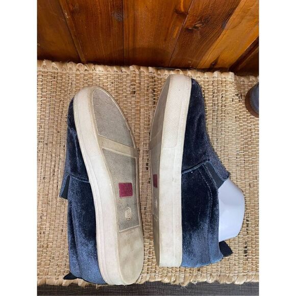 Sam Edelman Circus velvet blue slip on sneakers - Picture 5 of 9